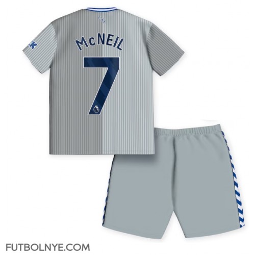 Camiseta Everton Dwight McNeil #7 Tercera Equipación para niños 2023-24 manga corta (+ pantalones cortos)